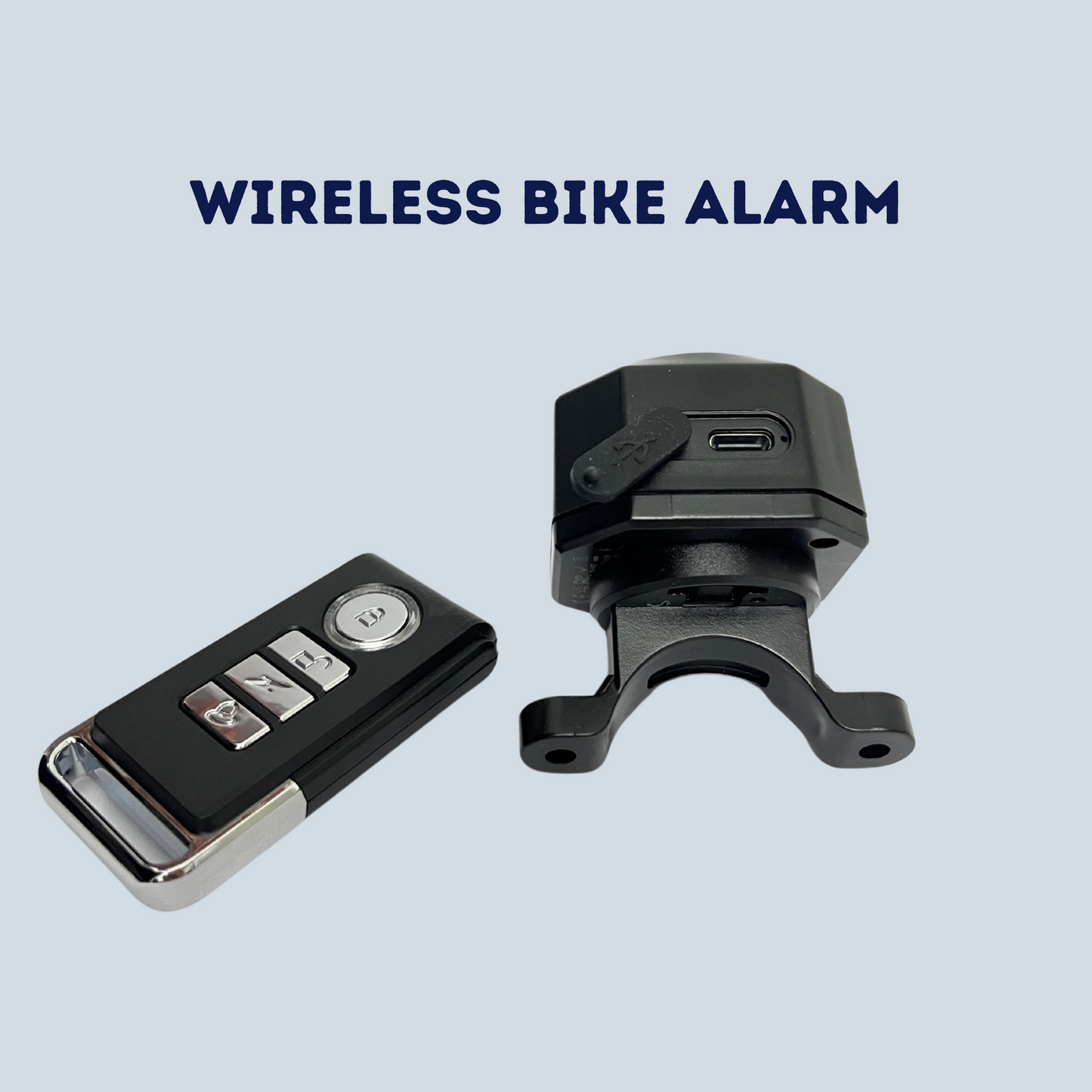 Rechargeable Wireless Bicycle Alarm - 110 dB - Reliable Sound - Take Precautions Against Thieves - Remote Control Available -  Waterproof